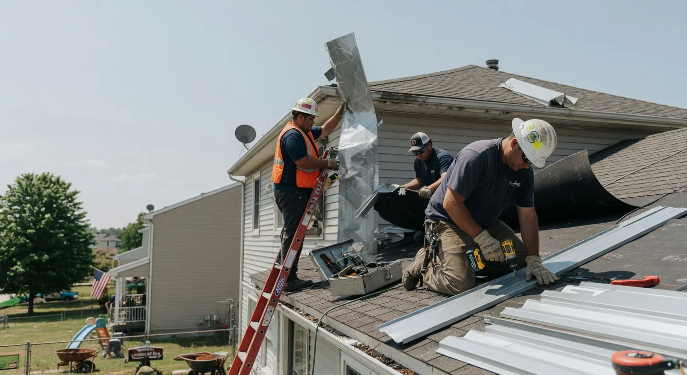 Storm Damage Metal Roof Repair in Greenwood Springs, MS